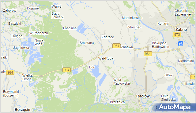 mapa Wał-Ruda, Wał-Ruda na mapie Targeo