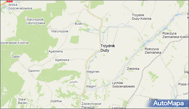 mapa Wola Trzydnicka, Wola Trzydnicka na mapie Targeo