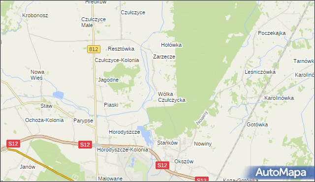 mapa Wólka Czułczycka, Wólka Czułczycka na mapie Targeo