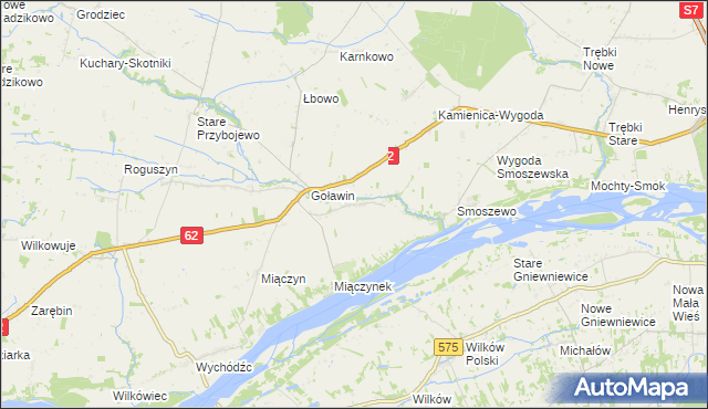 mapa Wólka Przybójewska, Wólka Przybójewska na mapie Targeo