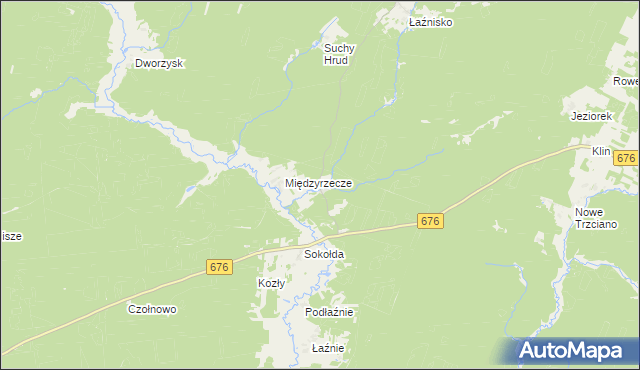 mapa Woronicze, Woronicze na mapie Targeo