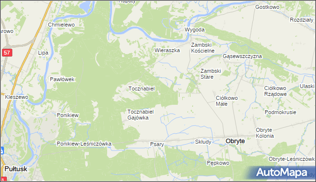 mapa Wzgórze-Leśniczówka, Wzgórze-Leśniczówka na mapie Targeo