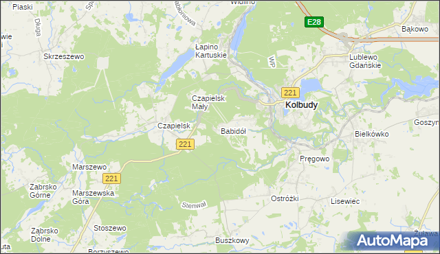 mapa Babidół, Babidół na mapie Targeo