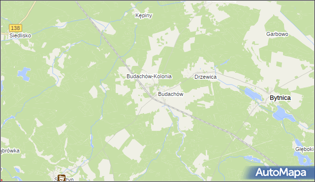 mapa Budachów, Budachów na mapie Targeo