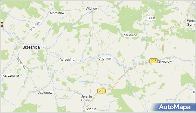 mapa Chotków, Chotków na mapie Targeo