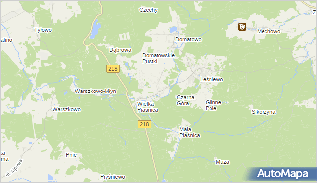 mapa Domatówko, Domatówko na mapie Targeo