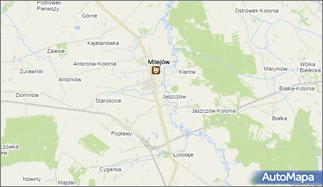 mapa Jaszczów, Jaszczów na mapie Targeo