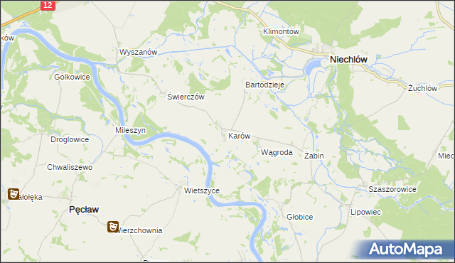 mapa Karów, Karów na mapie Targeo