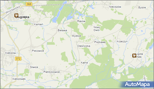 mapa Oleśniczka, Oleśniczka na mapie Targeo