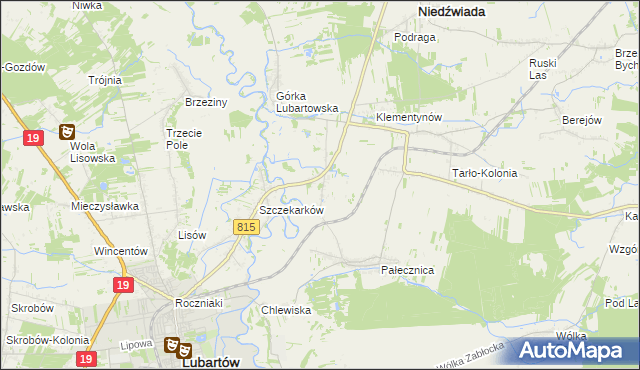 mapa Pałecznica-Kolonia, Pałecznica-Kolonia na mapie Targeo