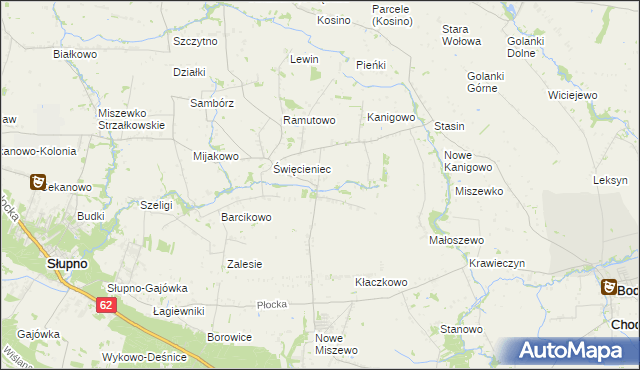 mapa Pepłowo gmina Bodzanów, Pepłowo gmina Bodzanów na mapie Targeo