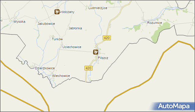 mapa Pilszcz, Pilszcz na mapie Targeo