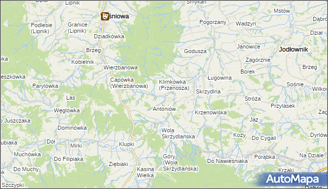 mapa Przenosza, Przenosza na mapie Targeo