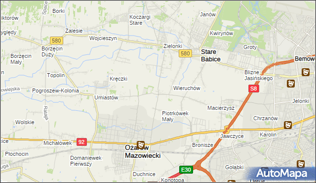 mapa Strzykuły, Strzykuły na mapie Targeo