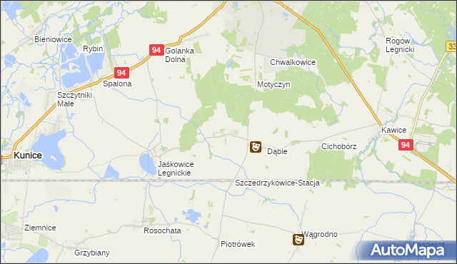 mapa Szczedrzykowice, Szczedrzykowice na mapie Targeo