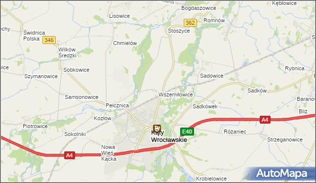 mapa Wszemiłowice, Wszemiłowice na mapie Targeo