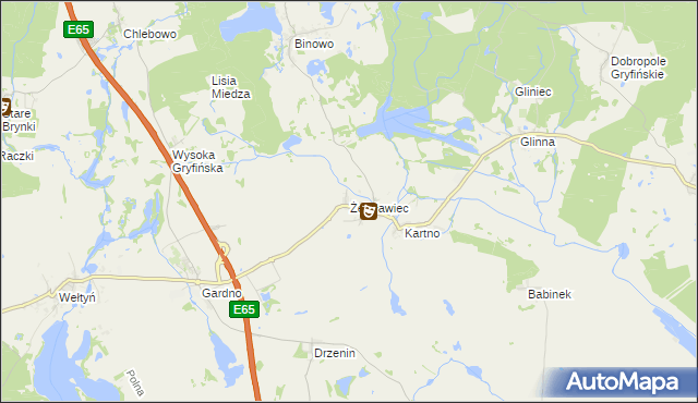 mapa Żelisławiec, Żelisławiec na mapie Targeo