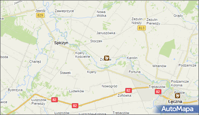 mapa Ziółków, Ziółków na mapie Targeo