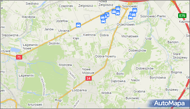 mapa Dobra-Nowiny, Dobra-Nowiny na mapie Targeo