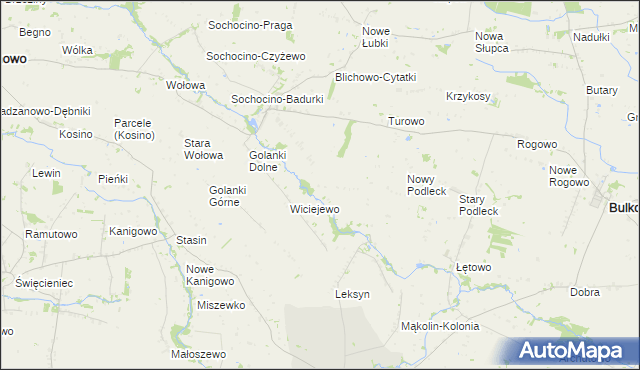 mapa Gocłowo, Gocłowo na mapie Targeo