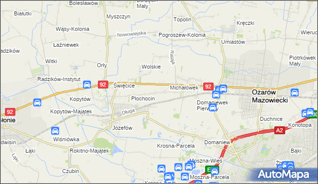 mapa Gołaszew, Gołaszew na mapie Targeo