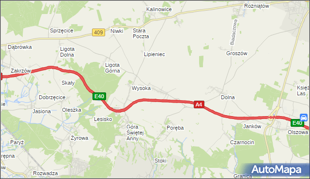 mapa Kadłubiec, Kadłubiec na mapie Targeo