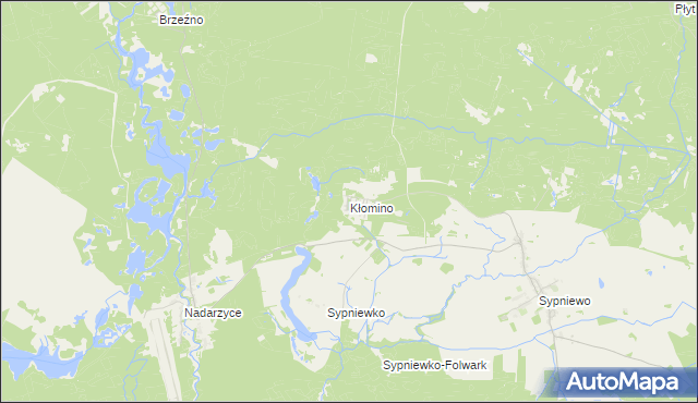 mapa Kłomino, Kłomino na mapie Targeo