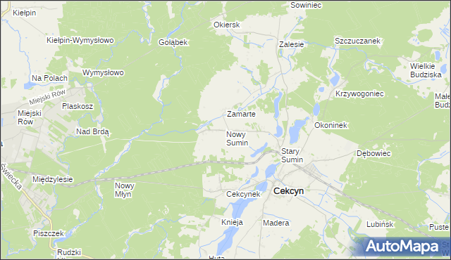 mapa Nowy Sumin, Nowy Sumin na mapie Targeo