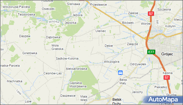 mapa Sadków Duchowny, Sadków Duchowny na mapie Targeo