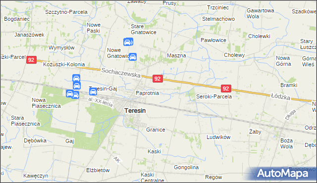 mapa Seroki-Wieś, Seroki-Wieś na mapie Targeo