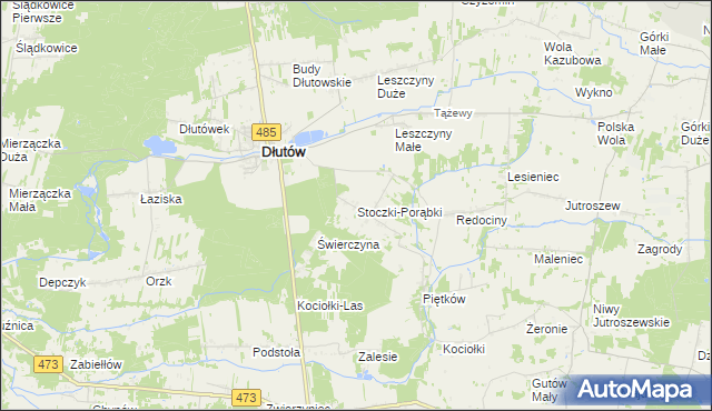 mapa Stoczki-Porąbki, Stoczki-Porąbki na mapie Targeo