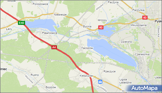 mapa Taciszów, Taciszów na mapie Targeo