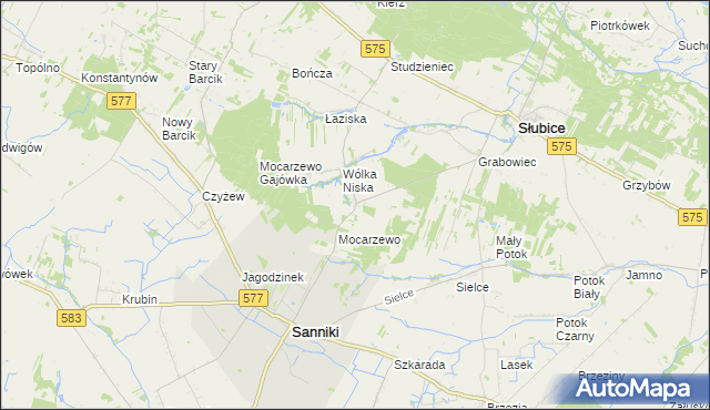 mapa Wólka Wysoka, Wólka Wysoka na mapie Targeo