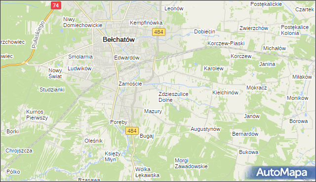 mapa Zdzieszulice Dolne, Zdzieszulice Dolne na mapie Targeo