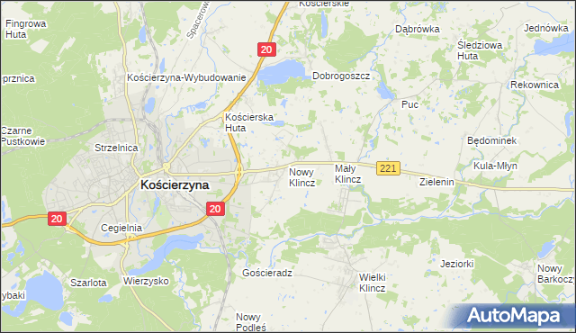 mapa Nowy Klincz, Nowy Klincz na mapie Targeo