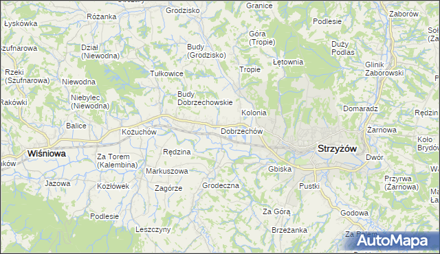 mapa Dobrzechów, Dobrzechów na mapie Targeo