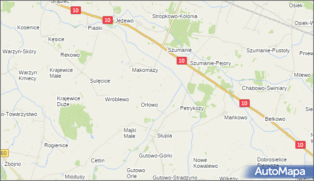 mapa Majki Duże, Majki Duże na mapie Targeo