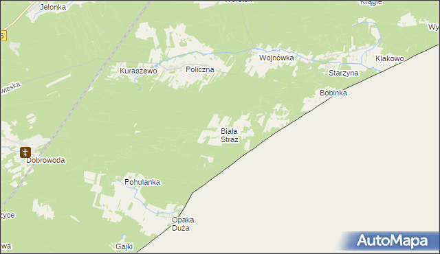 mapa Biała Straż, Biała Straż na mapie Targeo