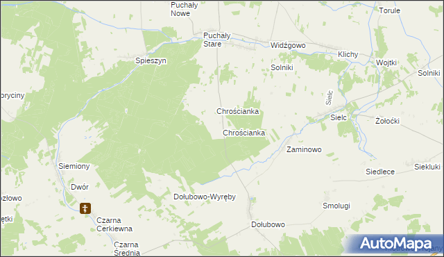 mapa Chrościanka, Chrościanka na mapie Targeo