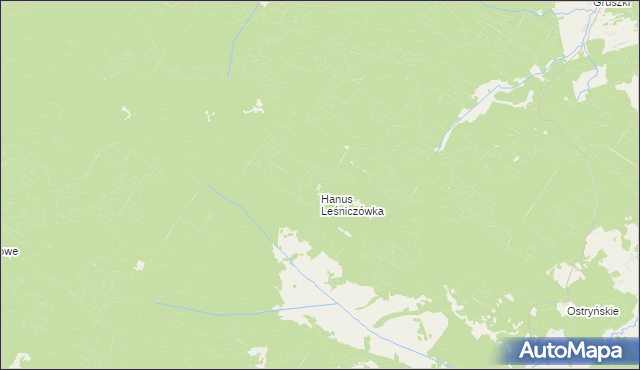 mapa Hanus Gajówka, Hanus Gajówka na mapie Targeo