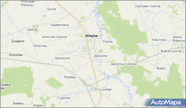 mapa Jaszczów, Jaszczów na mapie Targeo