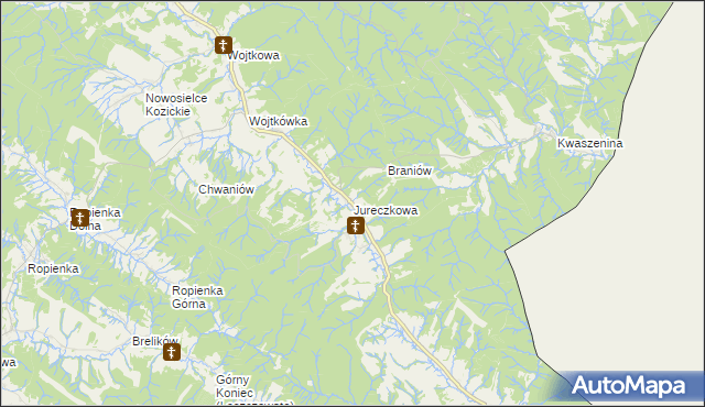 mapa Jureczkowa, Jureczkowa na mapie Targeo