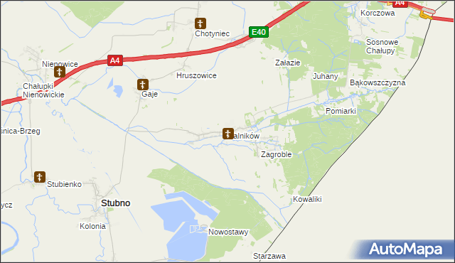 mapa Kalników, Kalników na mapie Targeo