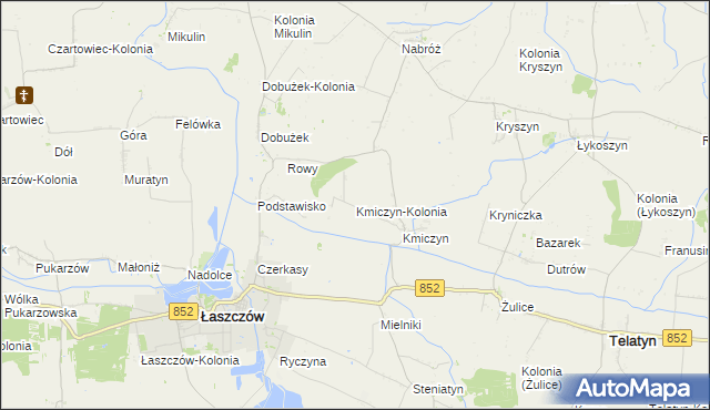 mapa Kmiczyn-Kolonia, Kmiczyn-Kolonia na mapie Targeo