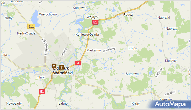 mapa Marków, Marków na mapie Targeo