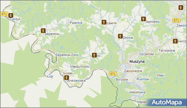 mapa Milik, Milik na mapie Targeo