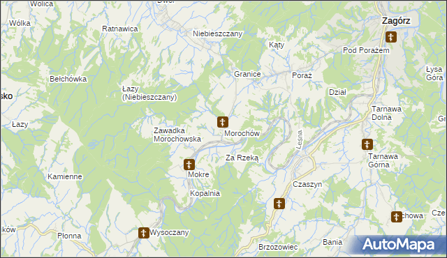 mapa Morochów, Morochów na mapie Targeo