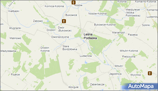 mapa Nowa Bordziłówka, Nowa Bordziłówka na mapie Targeo