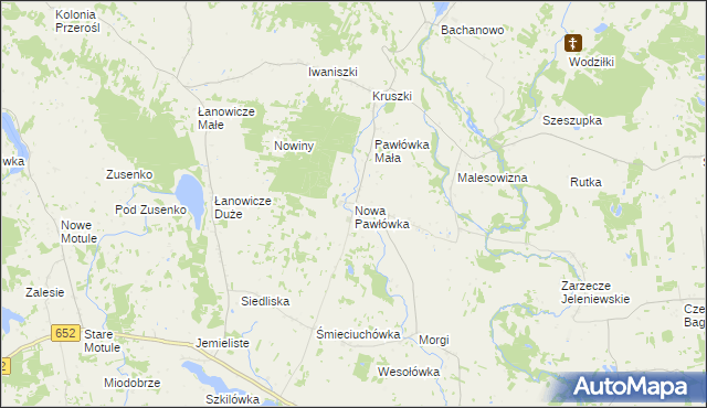 mapa Nowa Pawłówka, Nowa Pawłówka na mapie Targeo