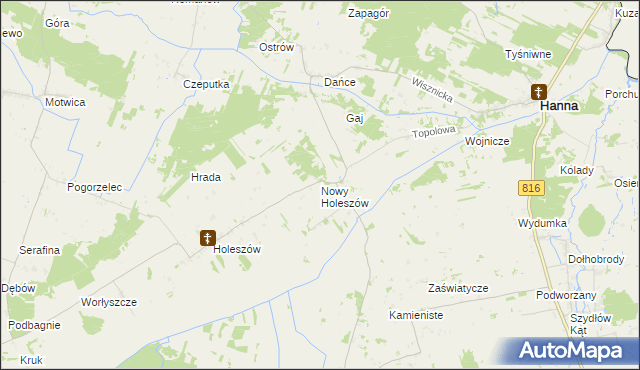 mapa Nowy Holeszów, Nowy Holeszów na mapie Targeo